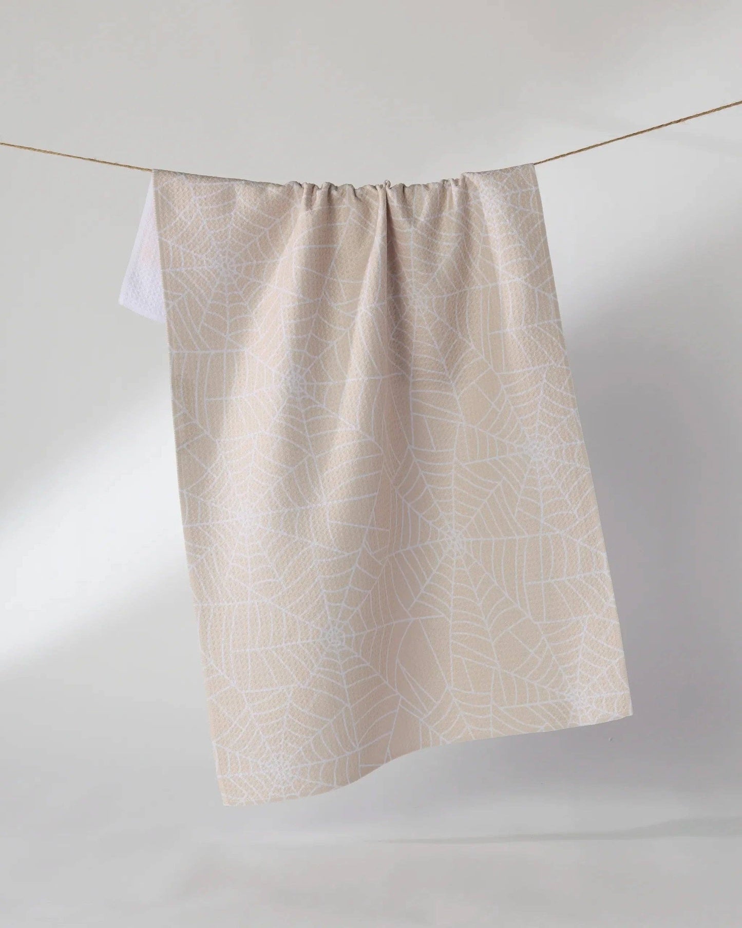 Geometry Whisper Web Tea Towel