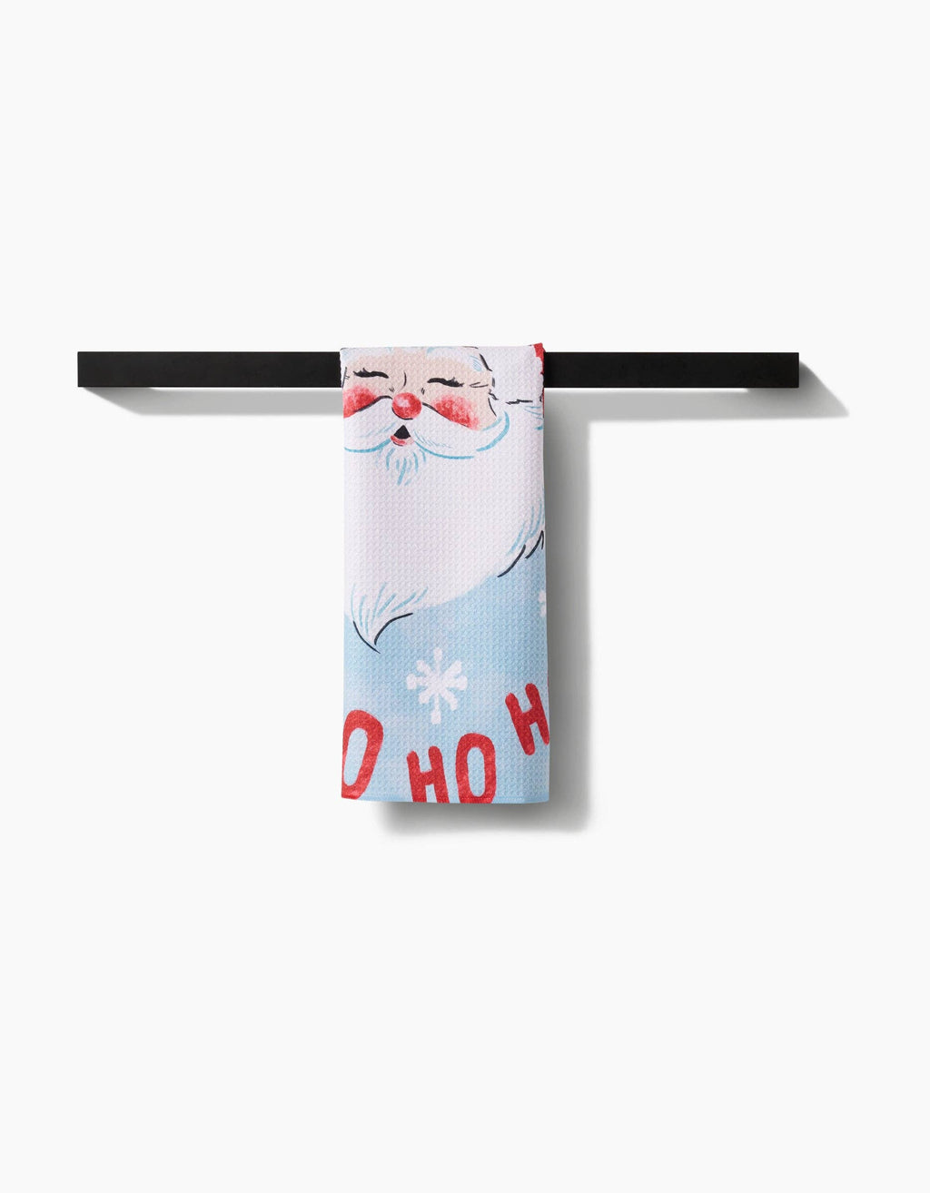 Geometry Merry Santa Claus Tea Towel