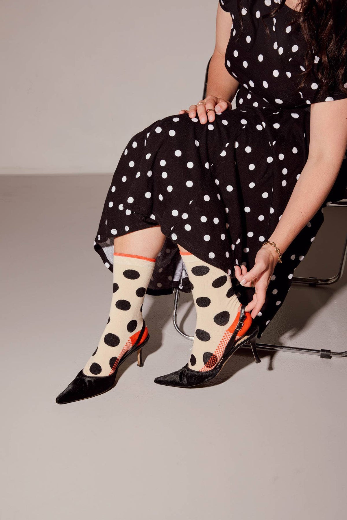 Panhandle Classic Dot Crew Socks