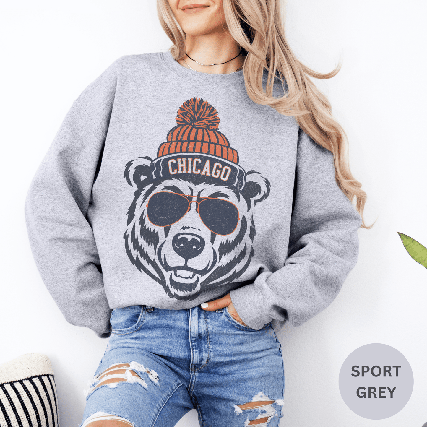 Chicago Beanie Crewneck Sweatshirt
