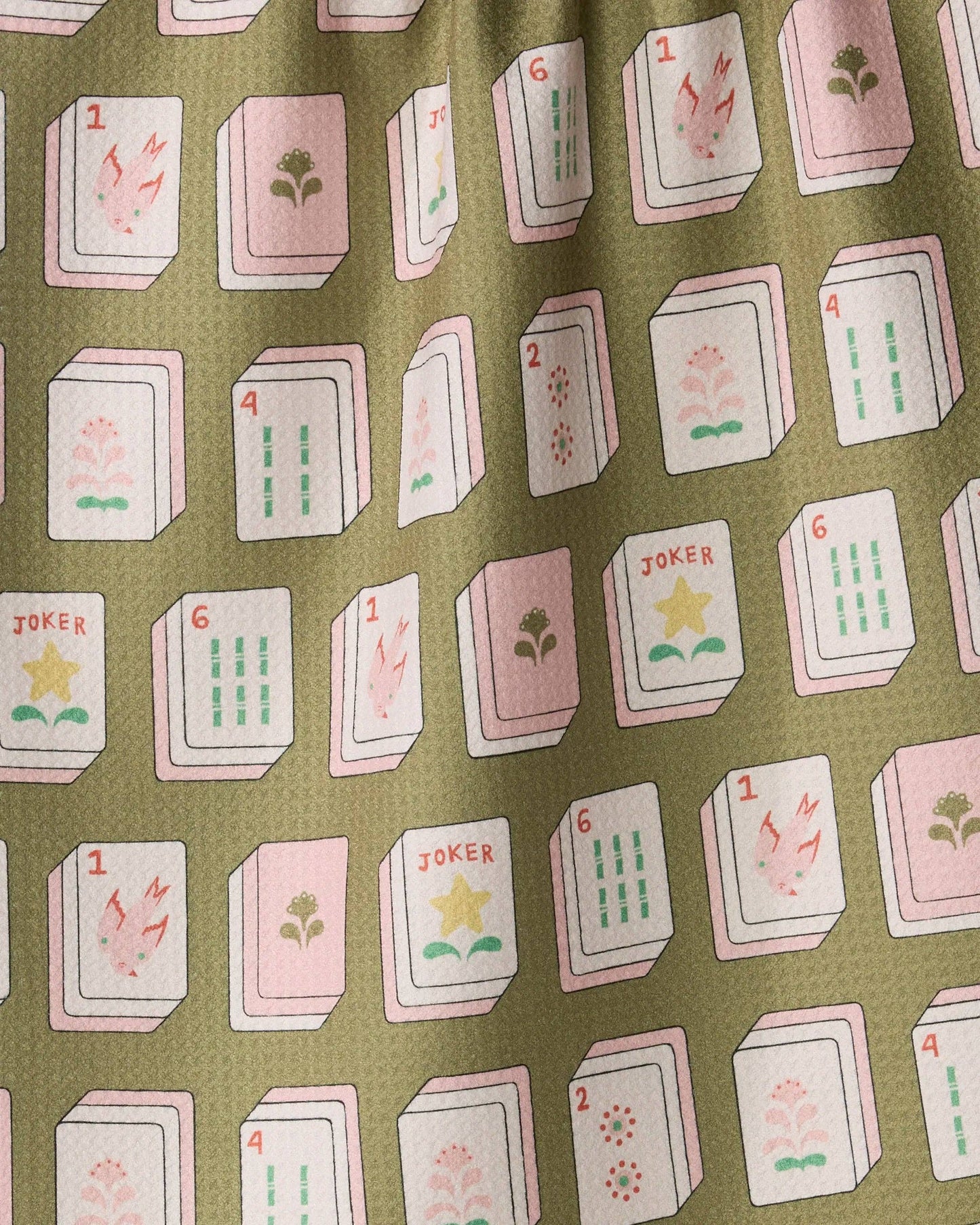 Geometry Flower Tiles Luxe Tea Towel