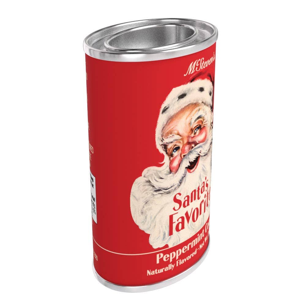 Vintage Santa's Favorite Peppermint Cocoa Tin