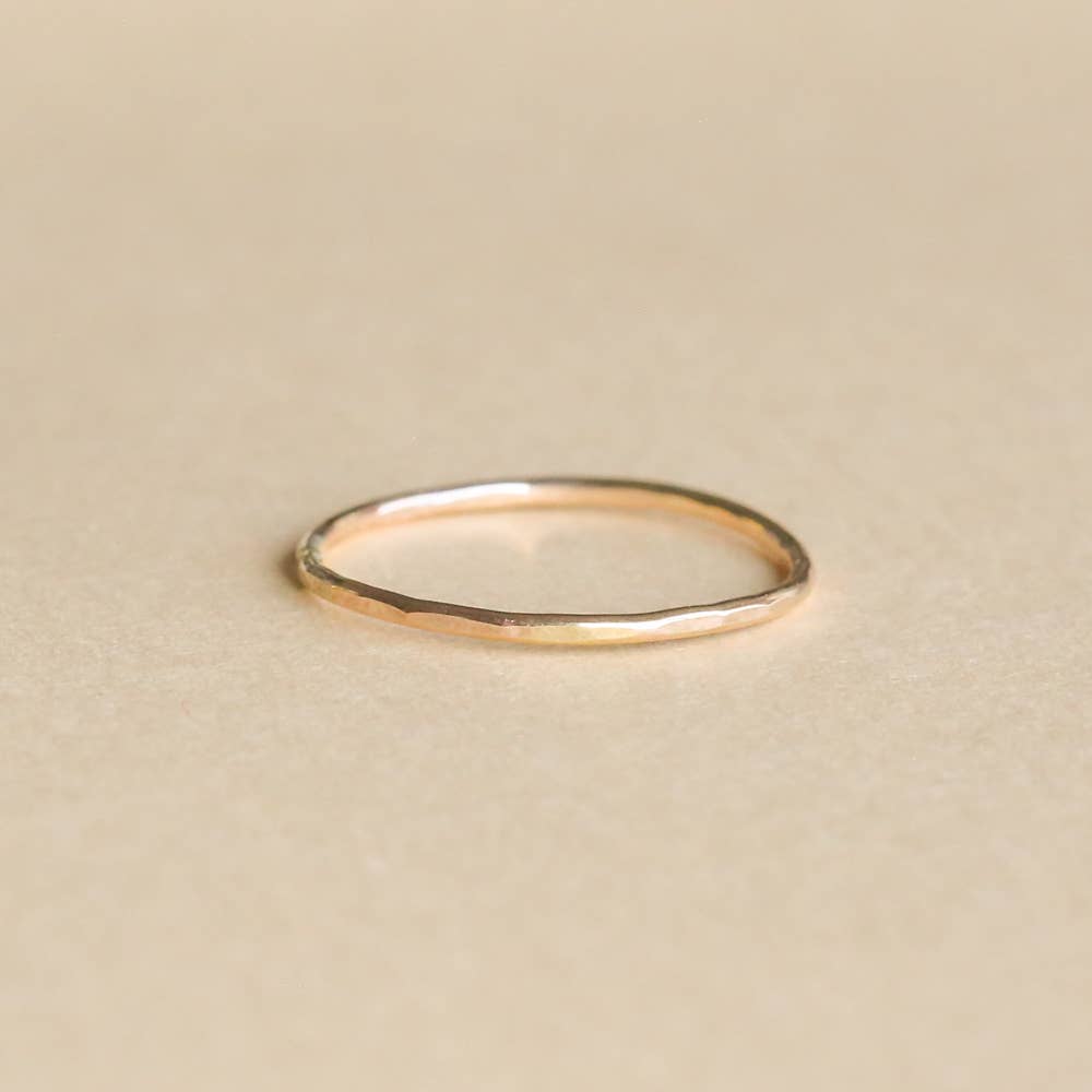 Hammered Stacking Ring