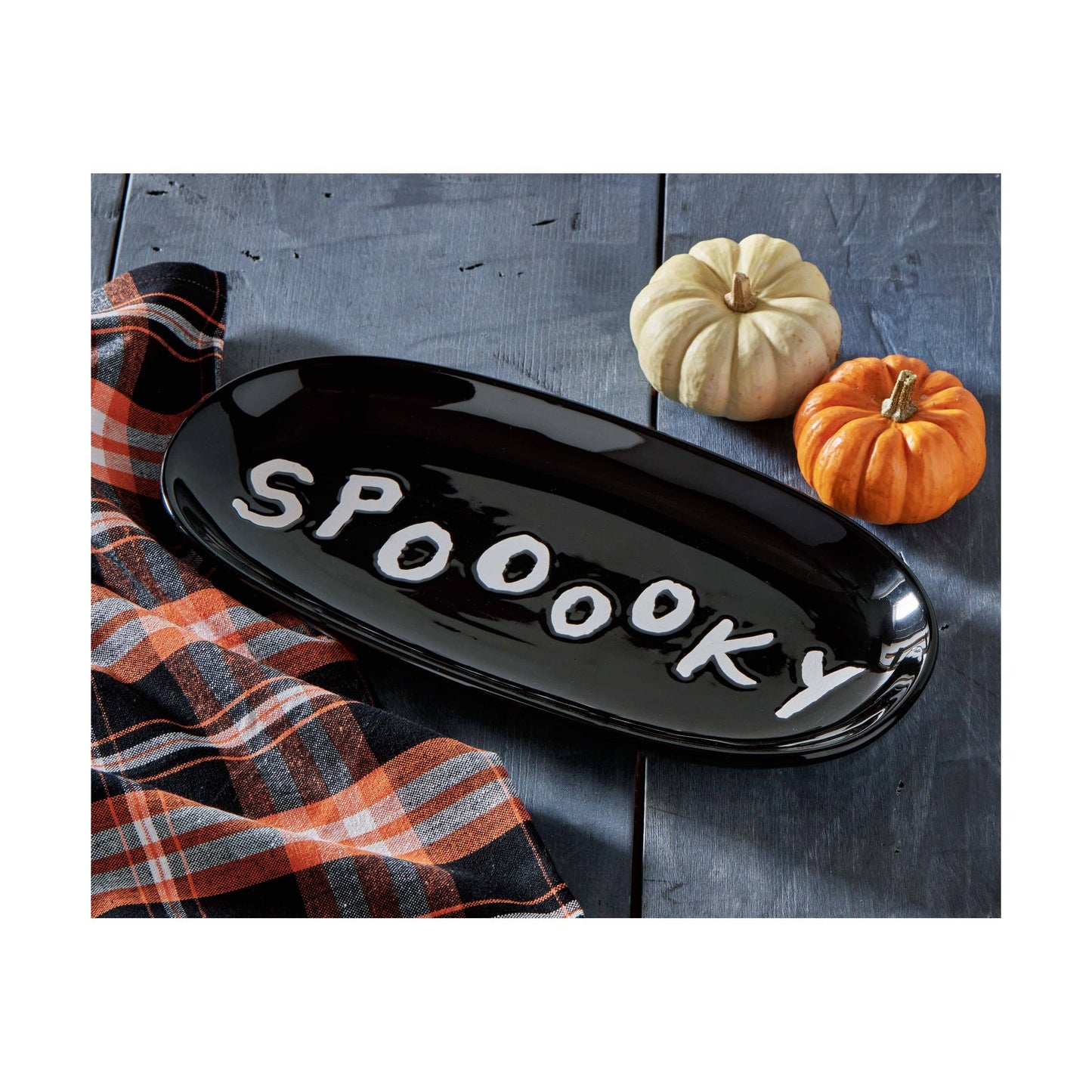 Spooooky Black Serving Platter