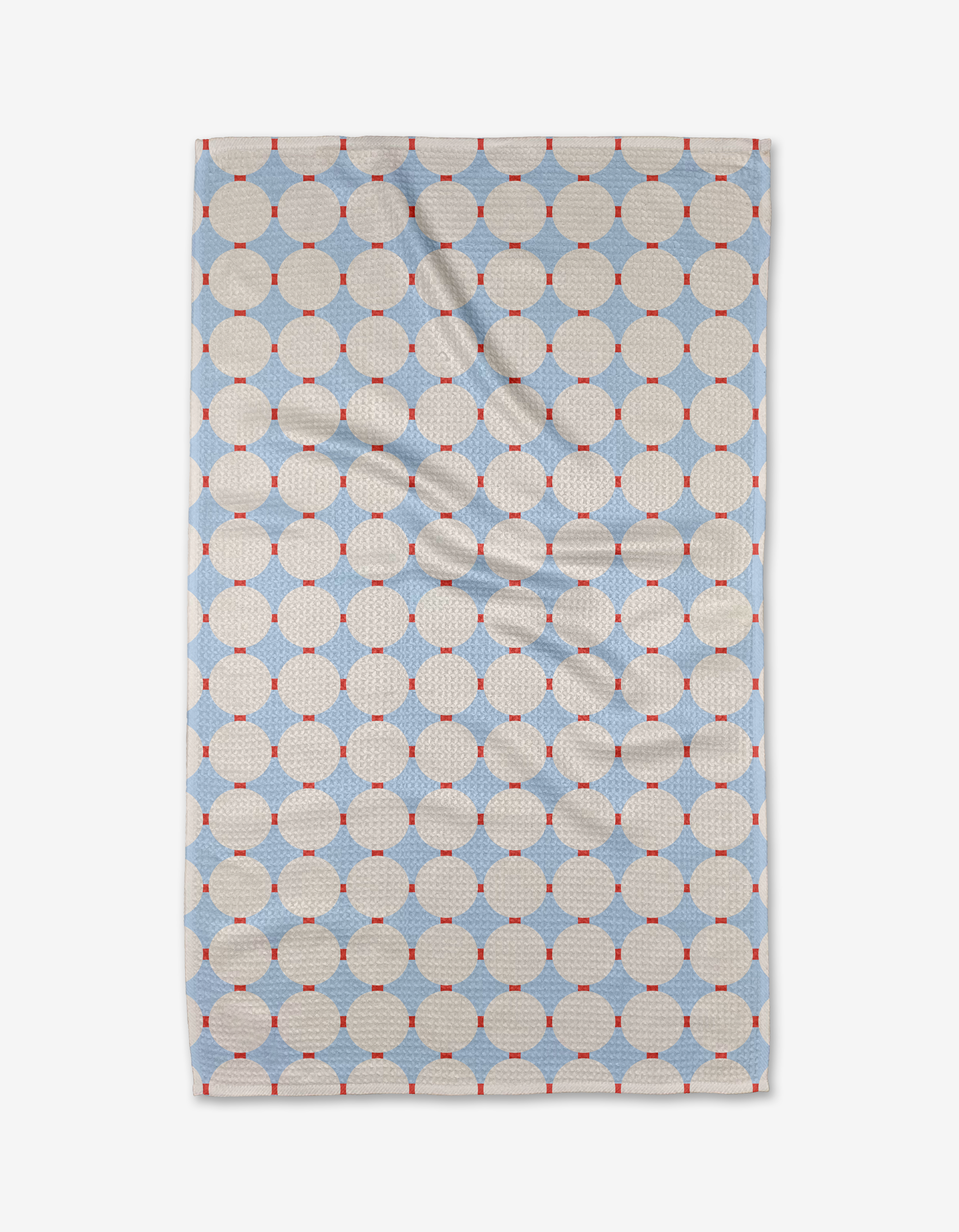 Geometry Mist Blue Oasis Tea Towel