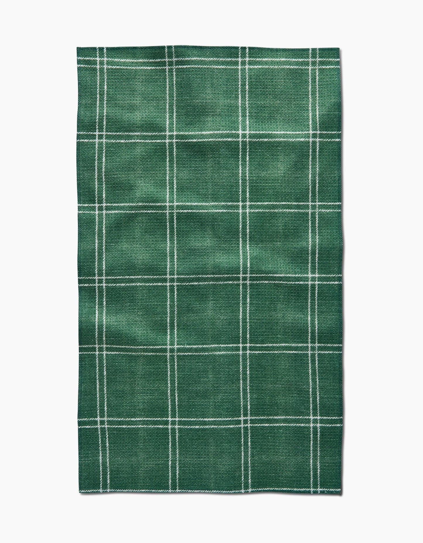 Geometry Pine Forest Plaid Tea Towel