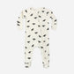 Quincy Mae Bamboo Zip Bats Footie