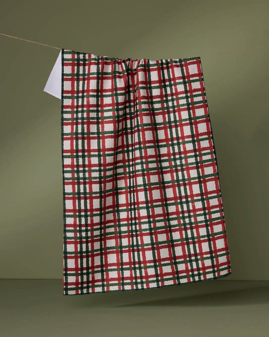 Geometry Holiday Charm Tea Towel