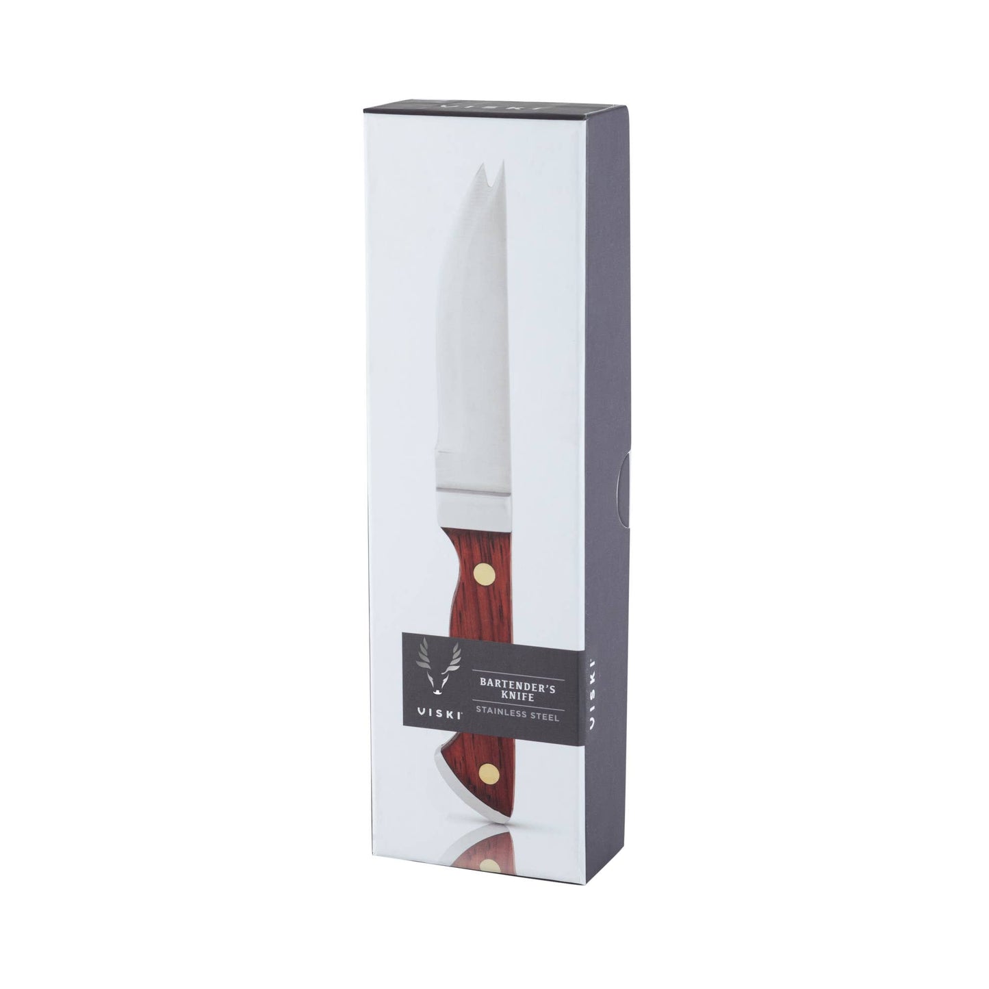 Viski Professional Double Tipped Acacia Bartender Knife
