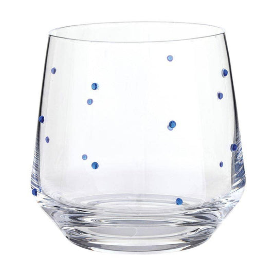 Blue Beads Wine Glass