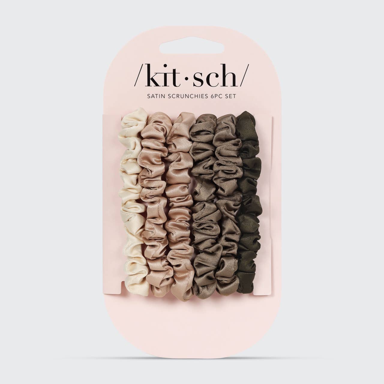 Kitsch Eucalyptus Ultra Petite Satin Scrunchies