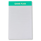Game Plan Notepad