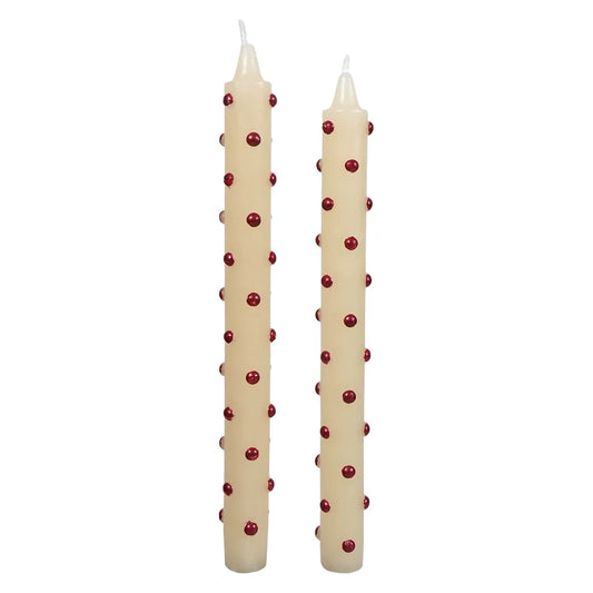 Polka Dot Taper Candles