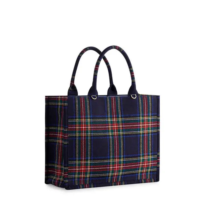 Scottie Plaid Tote