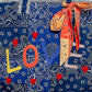 Quilted Paisley LOVE Tote Bag