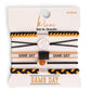 "Game Day" Black & Gold Hair Tie Bracelets