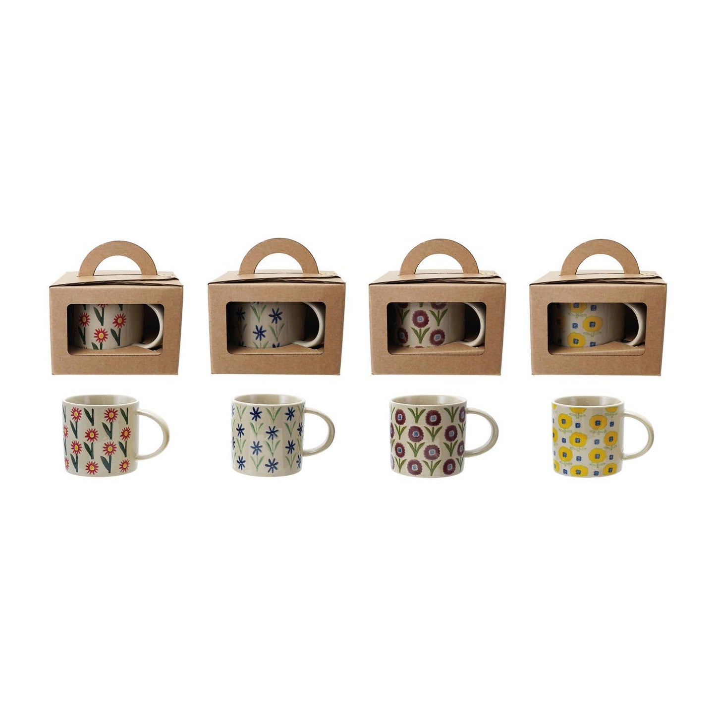 Floral Stoneware Mug