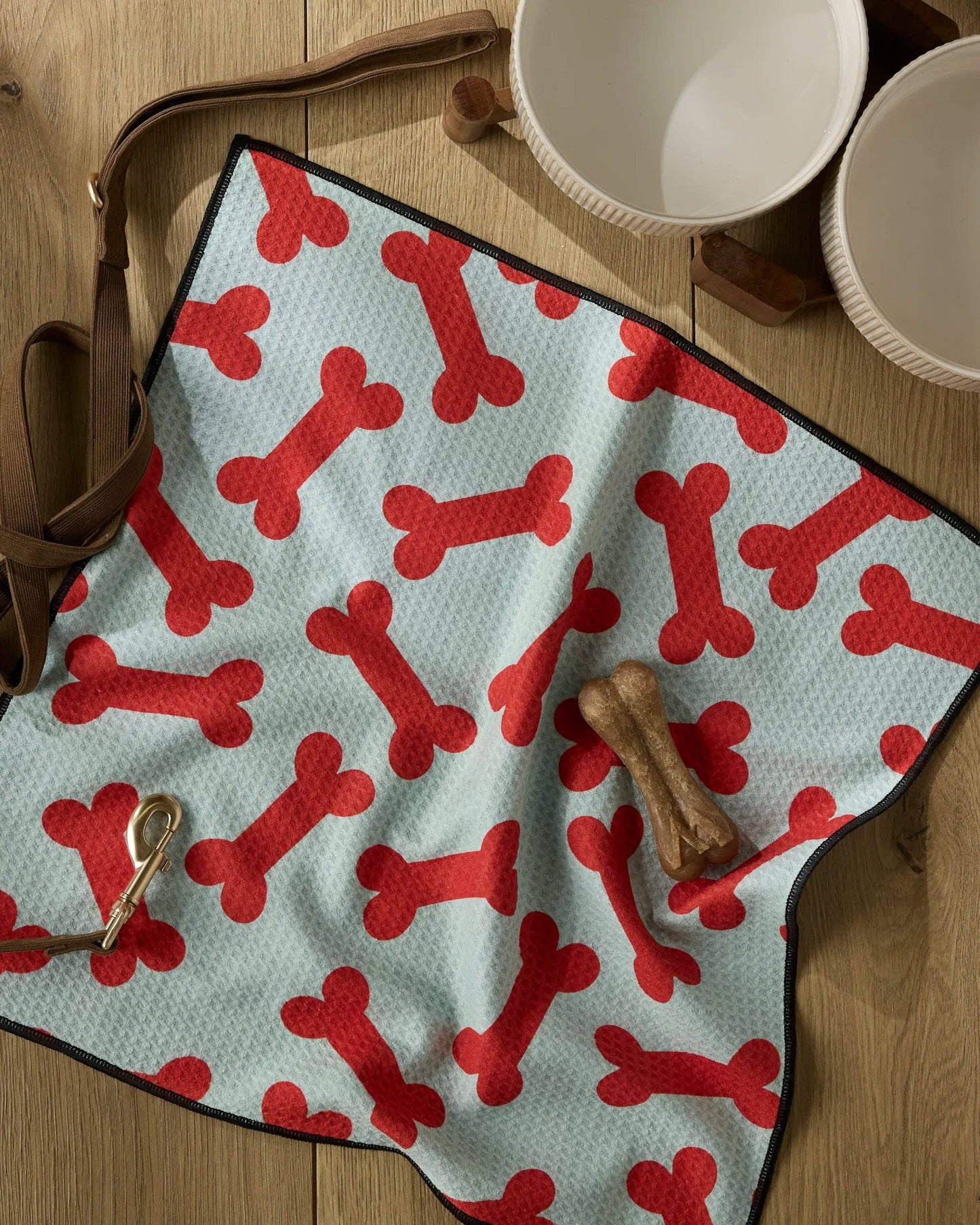 Geometry Yuletide Pup Paw Towel