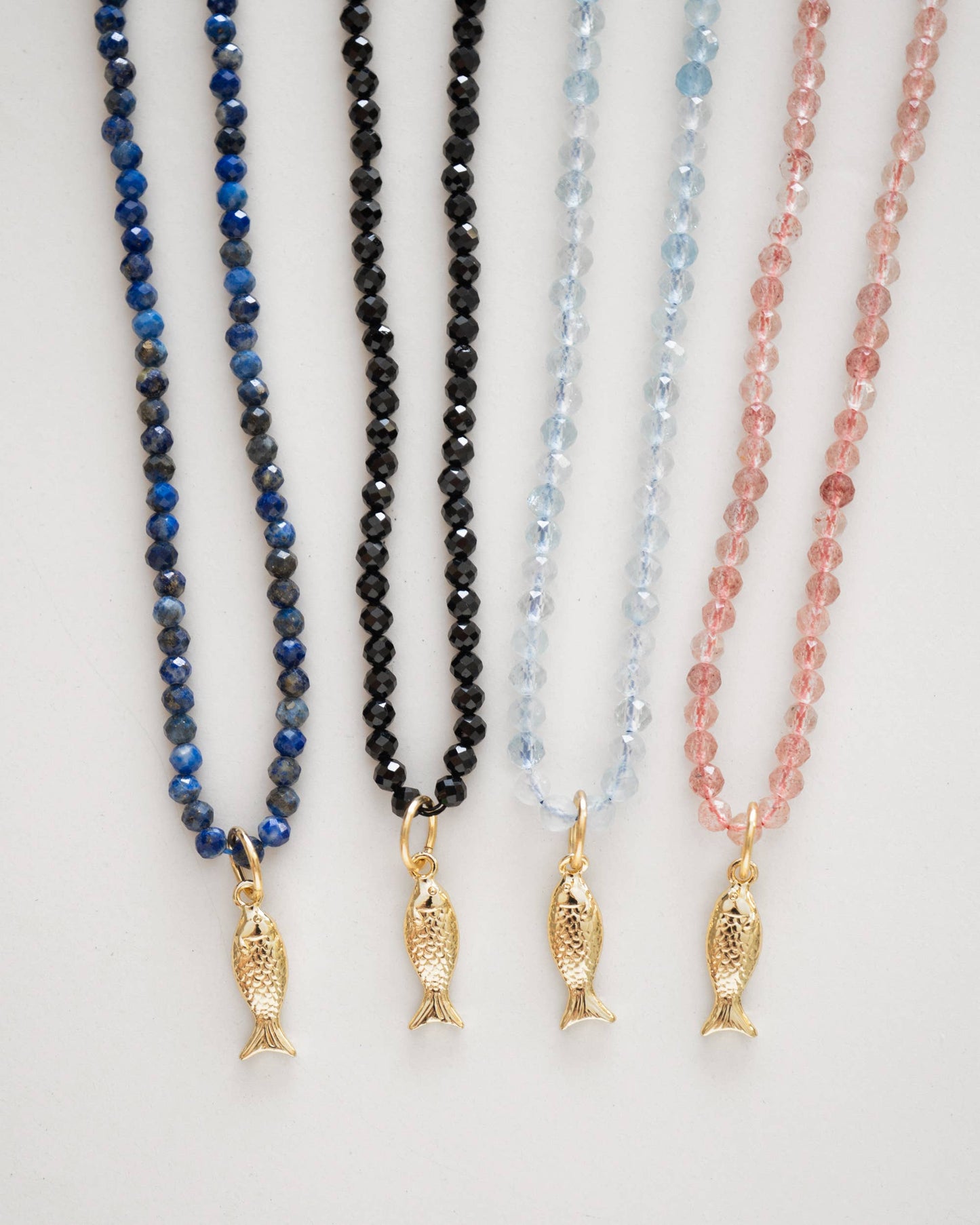 Fish Gemstone Beaded Necklace