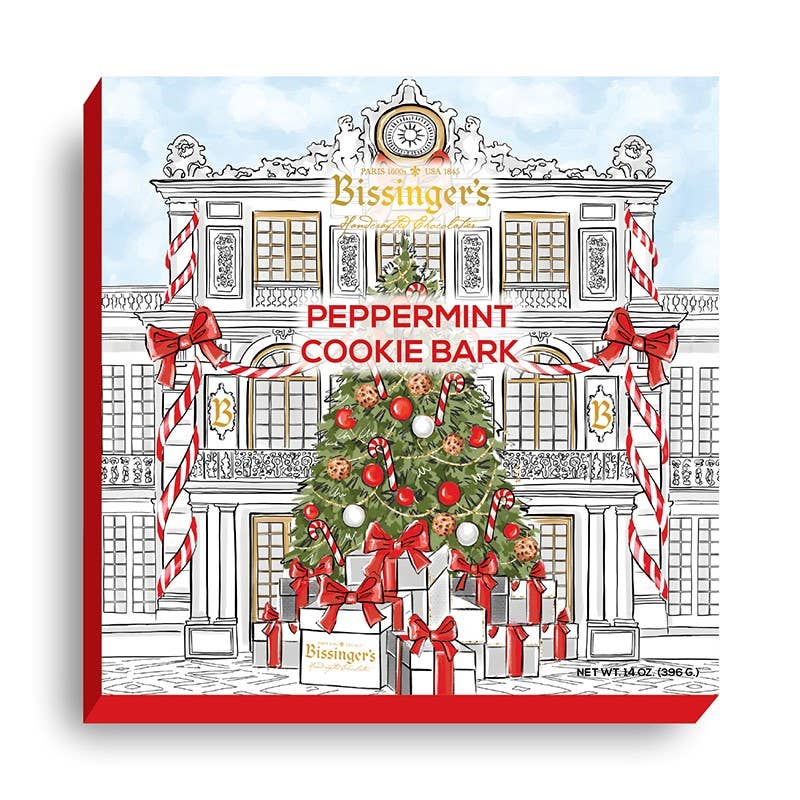 White and Dark Chocolate Peppermint Cookie Bark