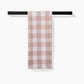 Geometry Vintage Gingham Natural Tea Towel