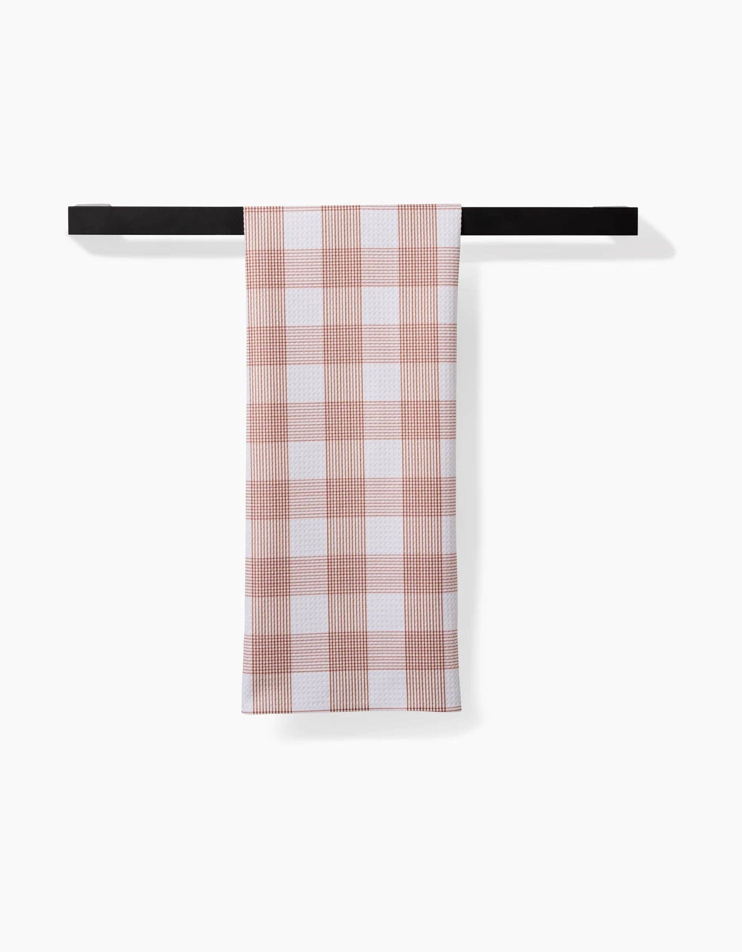 Geometry Vintage Gingham Natural Tea Towel