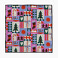 Geometry Festive Christmas Quilt Paw Towel
