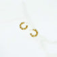 Gold Filled Twist Rope Hoops