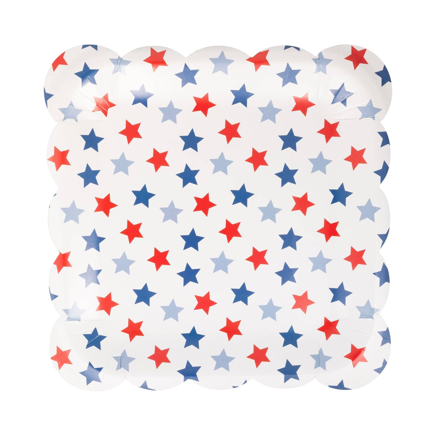 USA Stars Paper Plates