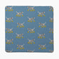 Geometry Dalmatian In Boots Blue Plush Towel