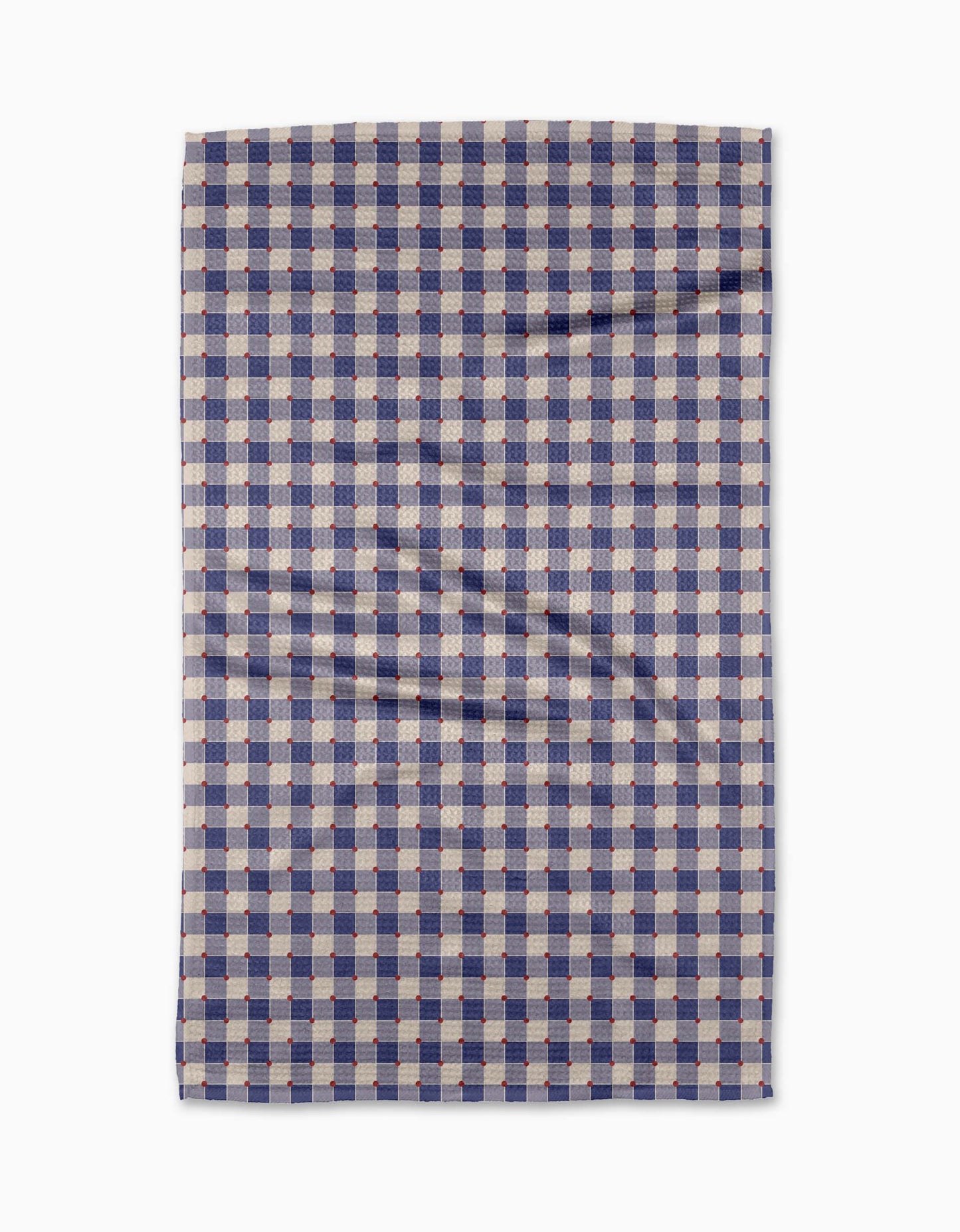 Geometry Nautical Gingham Tea Towel