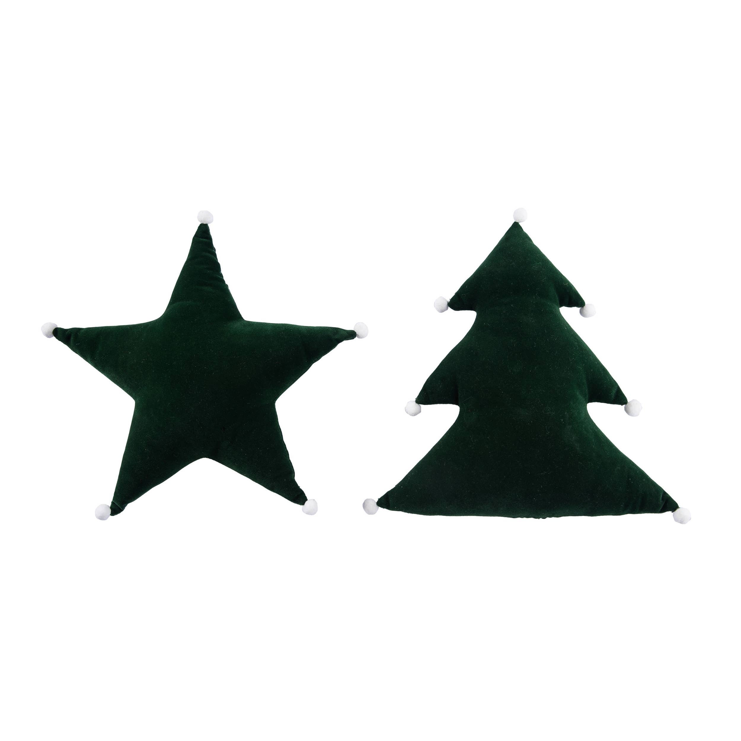 Christmas Small Velvet Shaped Holiday Pillow