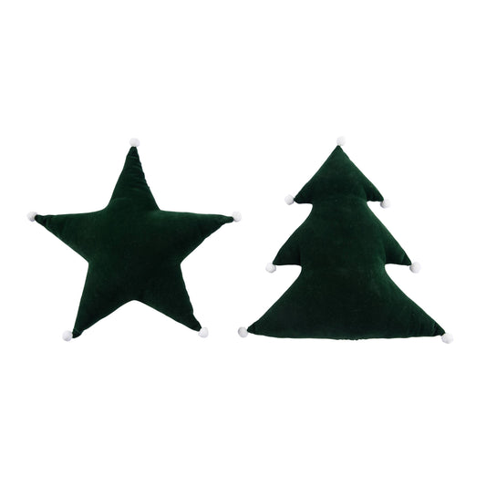 Christmas Small Velvet Shaped Holiday Pillow