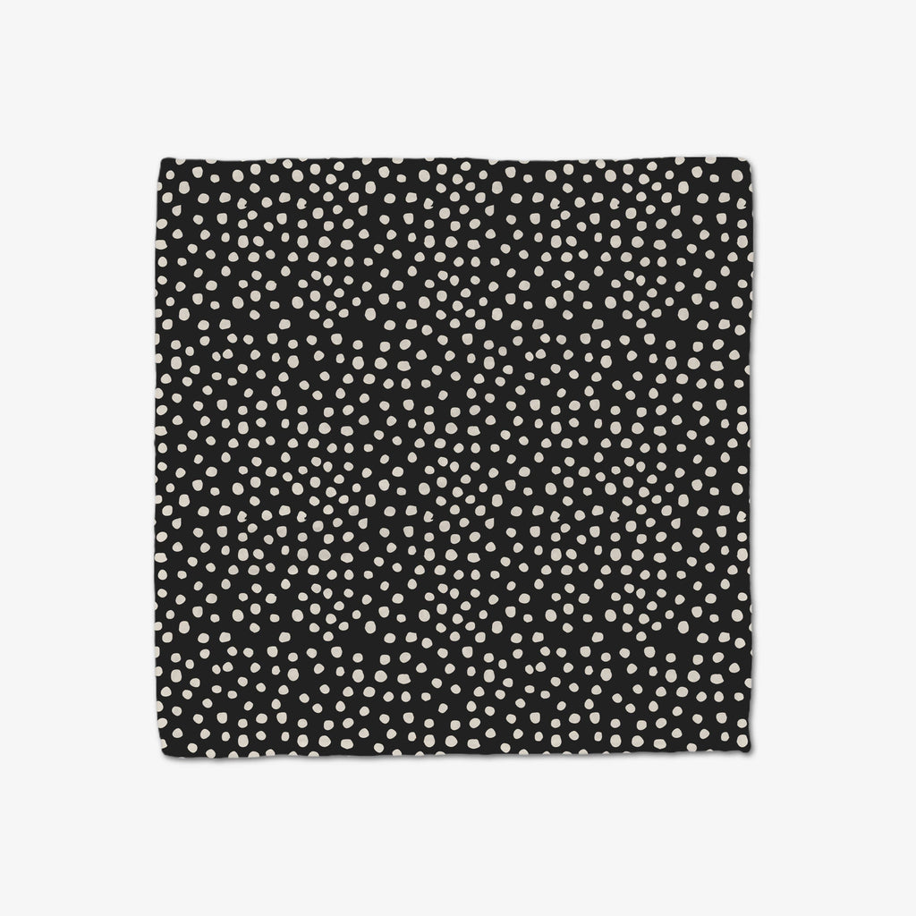 Geometry Dotty Black Luxe Washcloth Set