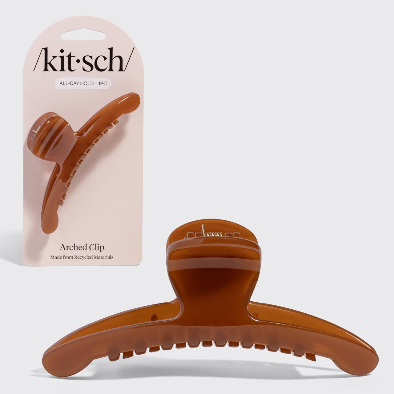 Kitsch Mocha Large Arched Clip