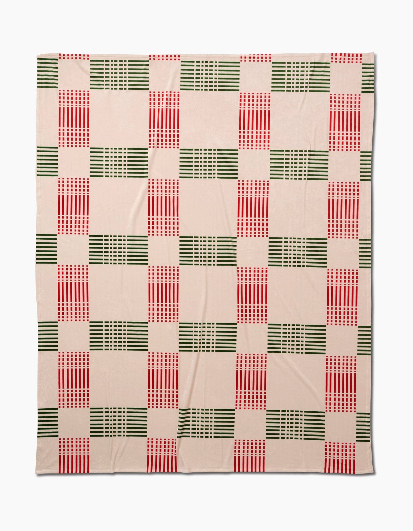 Geometry Be Merry Plaid Butter Blanket