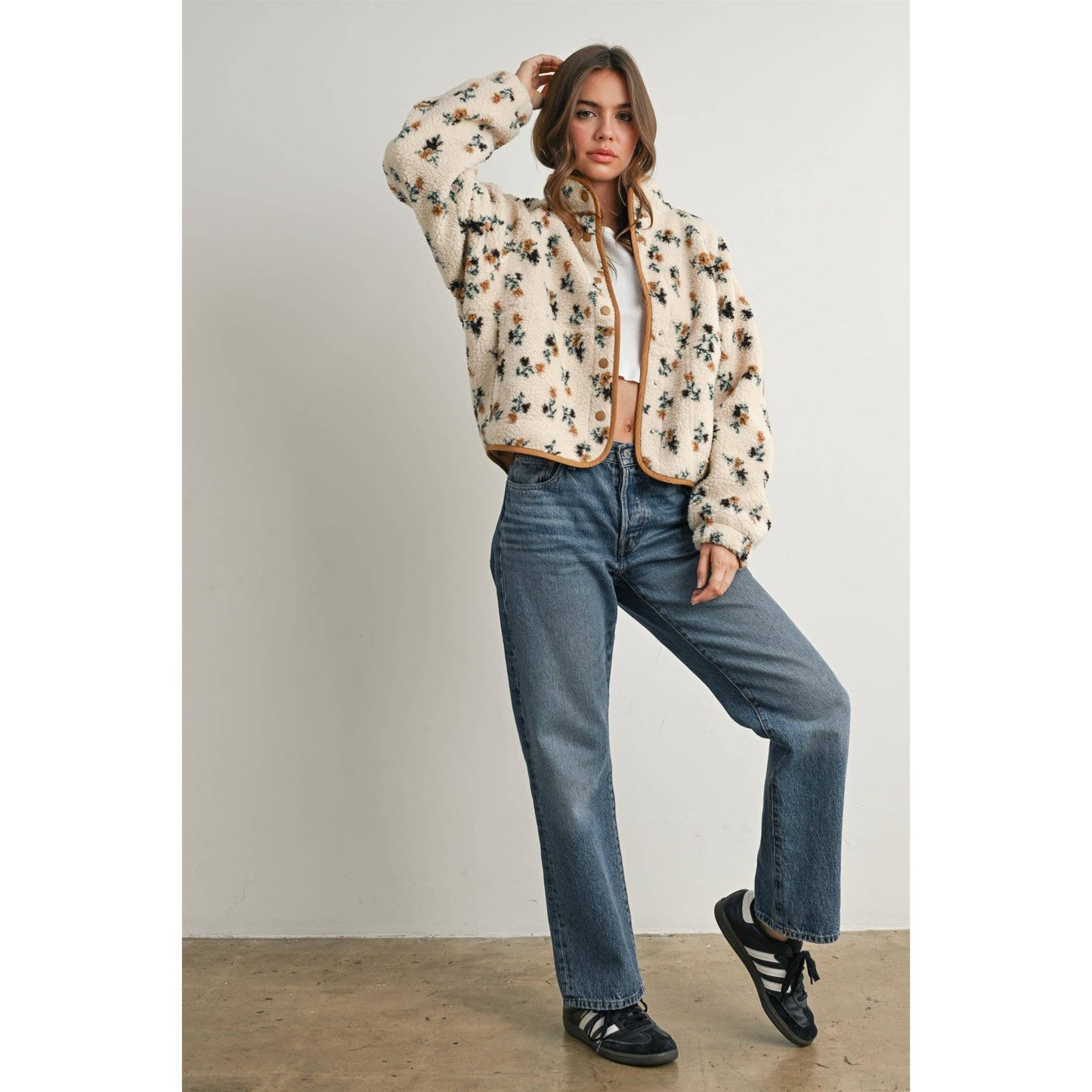 Floral Fleece Jacket