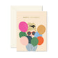 Balloon Lady Birthday Greeting Card