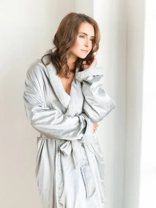 Luxe Satin Robe by Little Giraffe