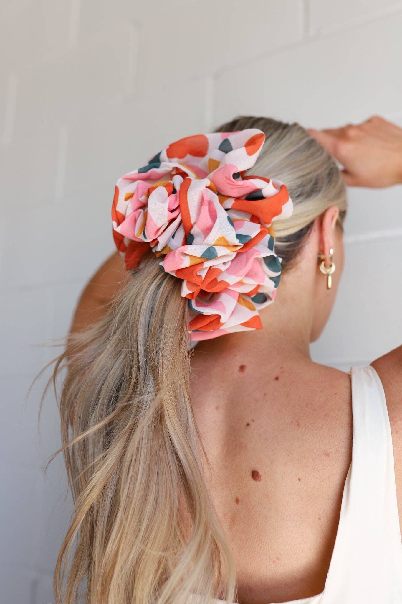 Jumbo Floral Scrunchie