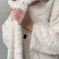 Lapel Plush Fleece Trench Coat