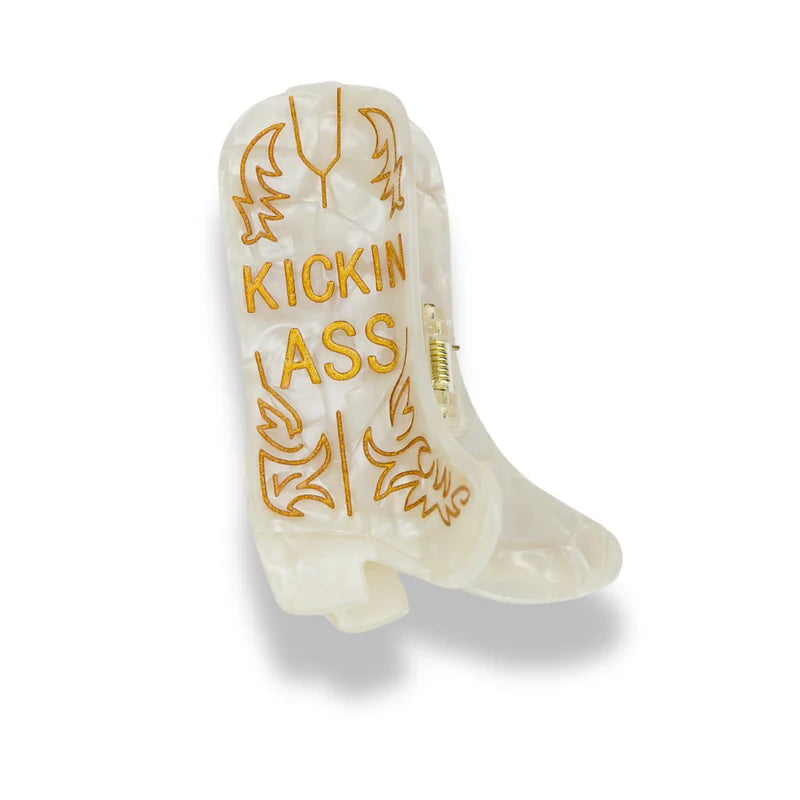 Kickin' Ass Cowboy Boot Hair Clip