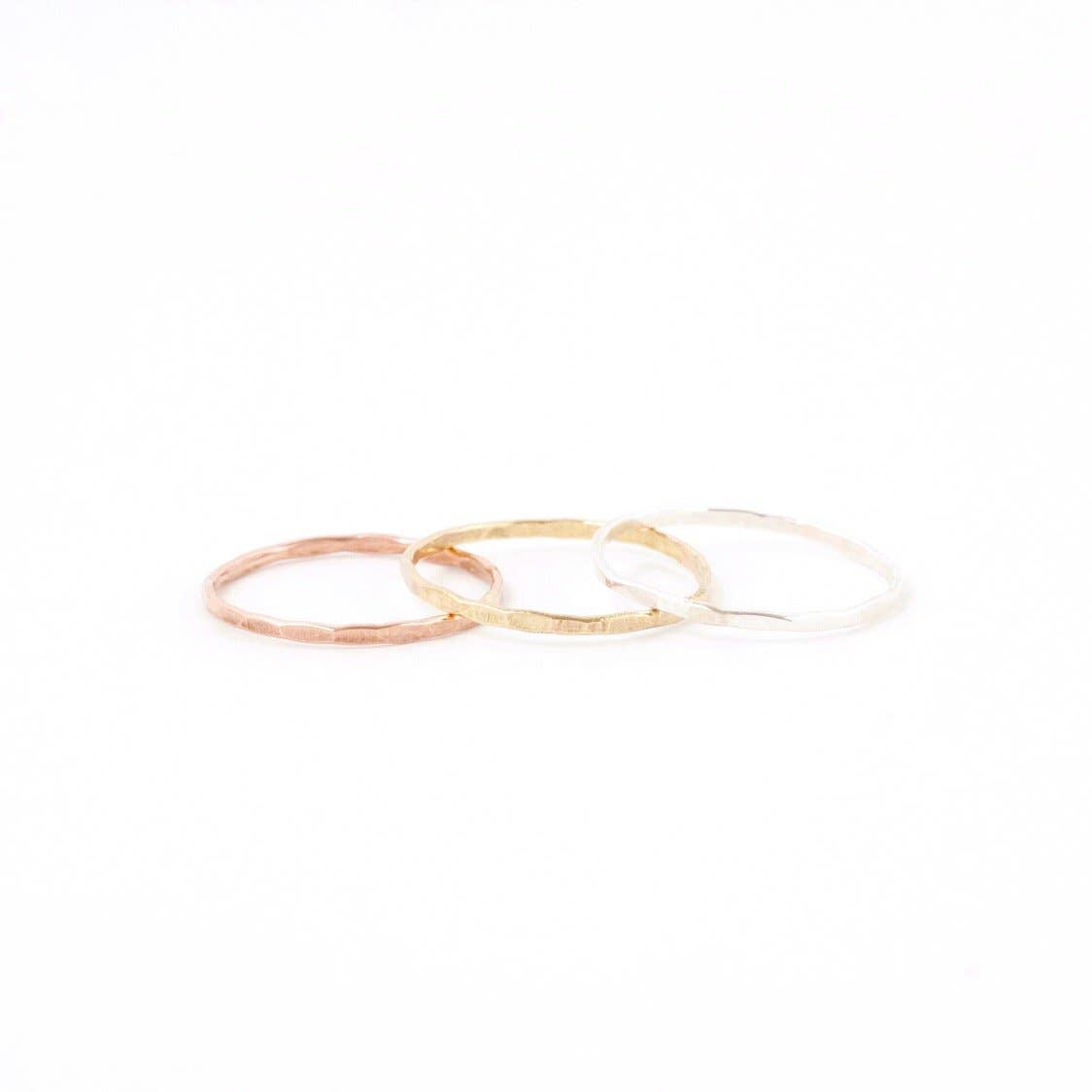 Hammered Stacking Ring