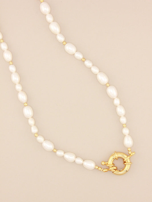 Multi Pearl Sailboat Necklace