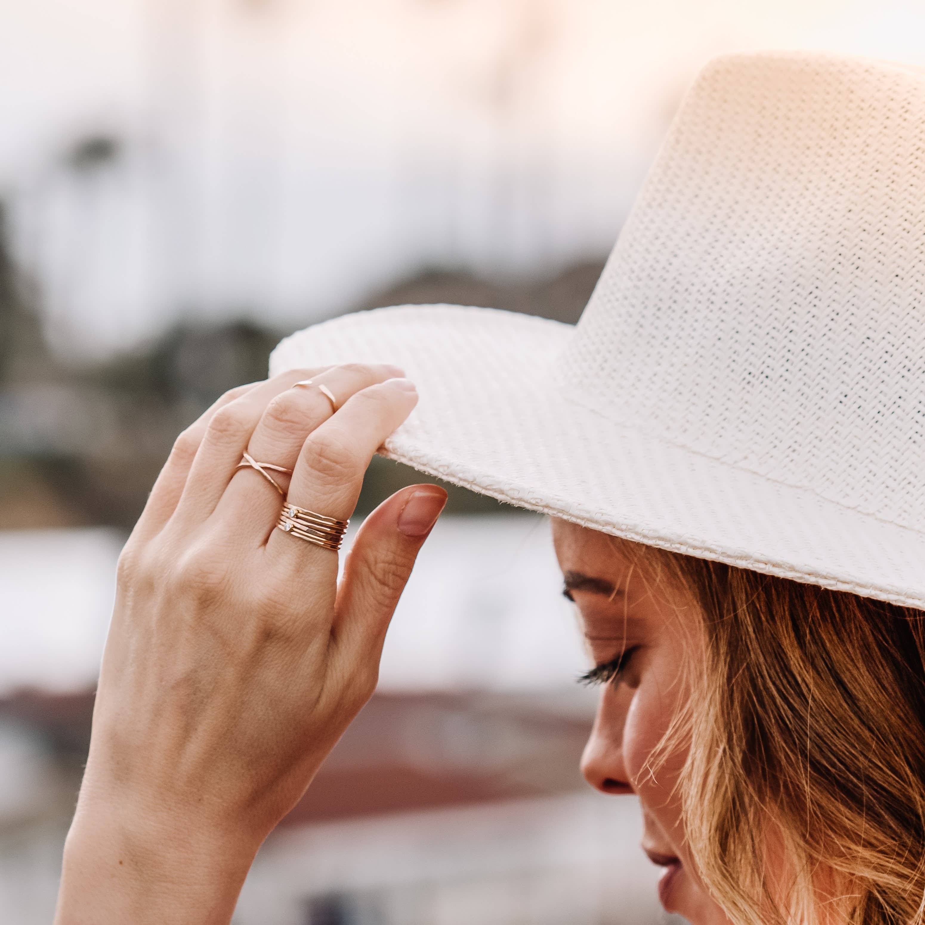 Hammered Stacking Ring