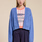 Coastal Blue Waffle Sweater Cardigan