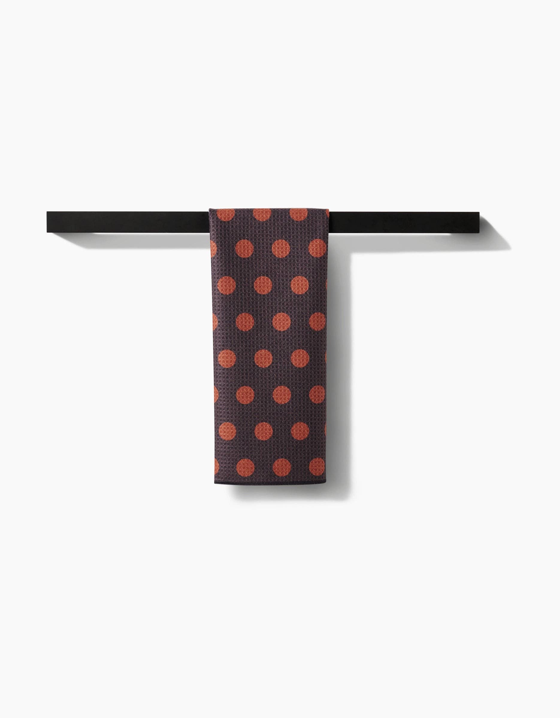 Geometry Cocoa Dots Tea Towel