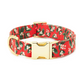 Rifle Paper Co. X The Foggy Dog Canvas Holiday Dog Collar