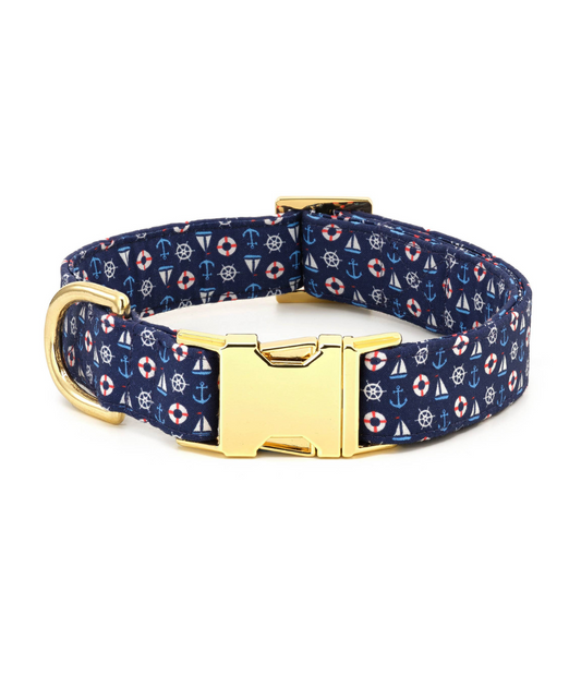 The Foggy Dog Canvas Dog Collar