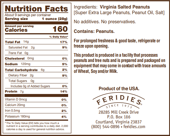 Salted Virginia Peanuts